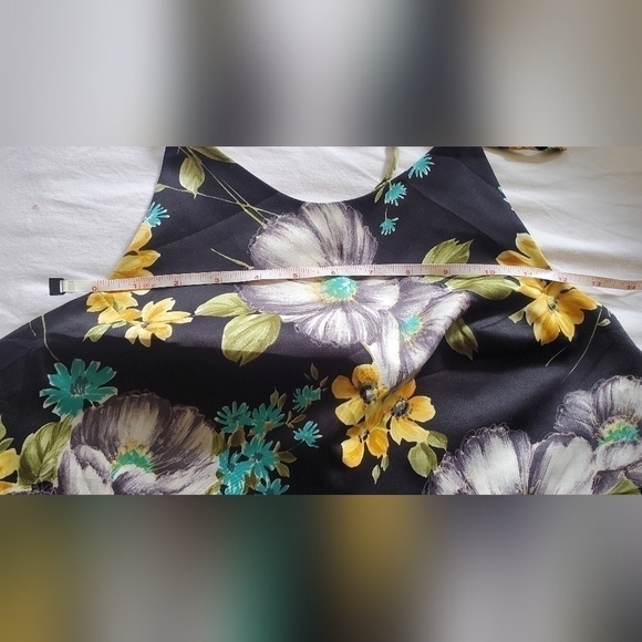 Vintage 1970 3 pieces set, size 6, black floral - Picture 13 of 13